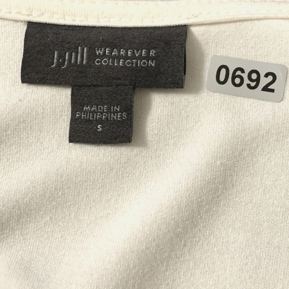 J.Jill Wearever Collection Womens Long Sleeve Cardigan Sweater Open Ivory Size S - Picture 3 of 10